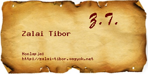Zalai Tibor névjegykártya